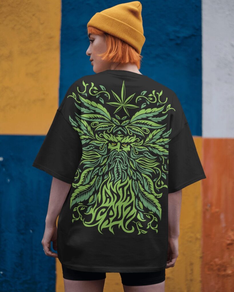 1 Green Man Back
